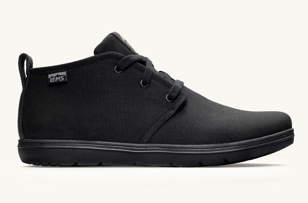 Lems Canvas Stiefel Chukka Herren Schwarz | OCU5933HK