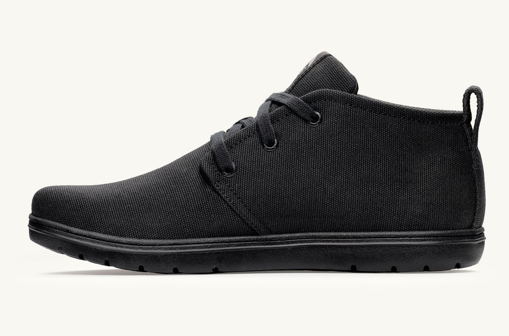 Lems Canvas Stiefel Chukka Herren Schwarz | OCU5933HK