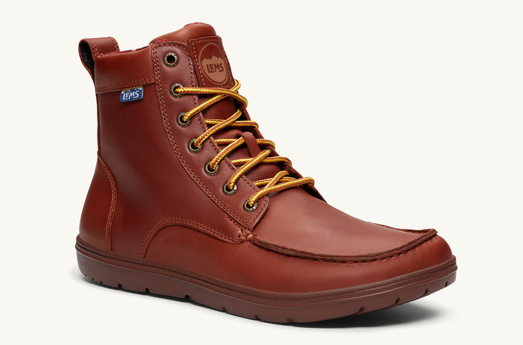 Lems Leder Stiefel Boulder Damen Tiefesrot | TNS324EK