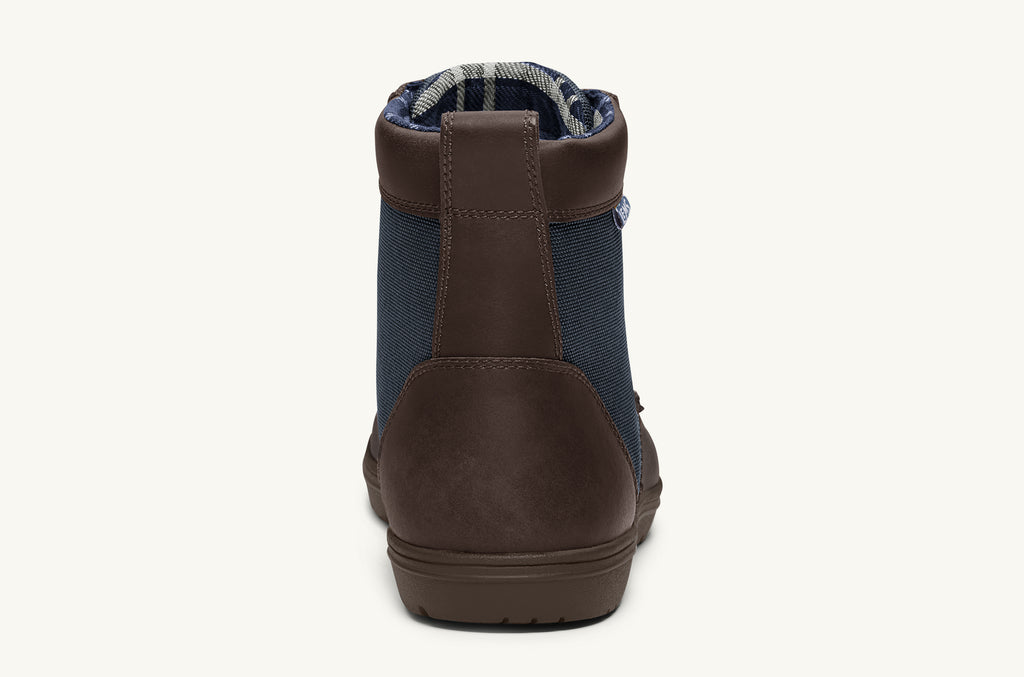 Lems Nylon Stiefel Boulder Herren Navy Braun | JQV8176UF