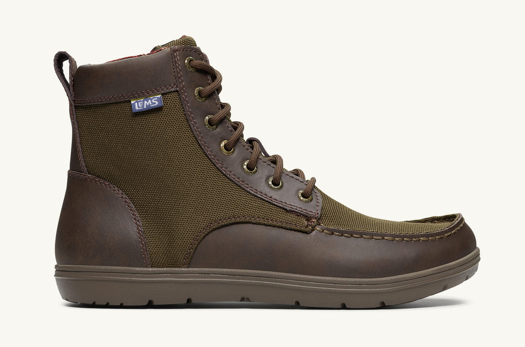 Lems Nylon Stiefel Boulder Herren Olivgrün | USC8224DP