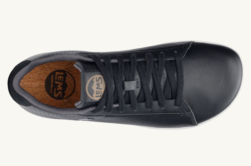 Lems Schnürschuhe Kourt Herren Schwarz | ZHB6161PM