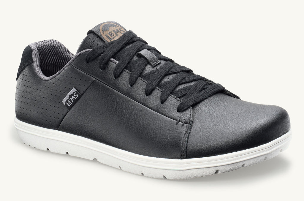 Lems Schnürschuhe Kourt Herren Schwarz | ZHB6161PM