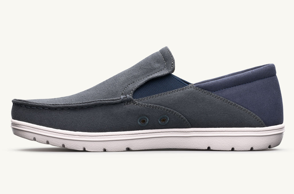 Lems Slip On Schuhe Drifter Damen Grau Navy | KRO4255EM