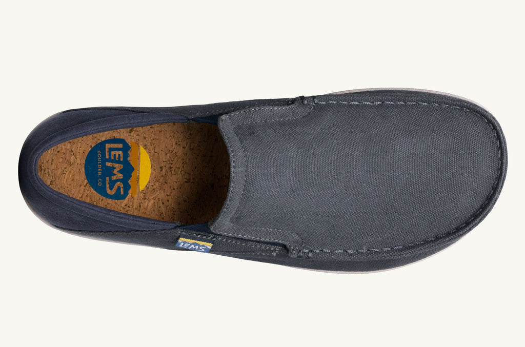 Lems Slip On Schuhe Drifter Damen Grau Navy | KRO4255EM