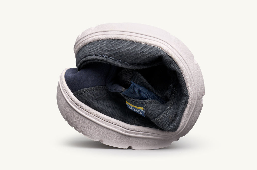 Lems Slip On Schuhe Drifter Damen Grau Navy | KRO4255EM