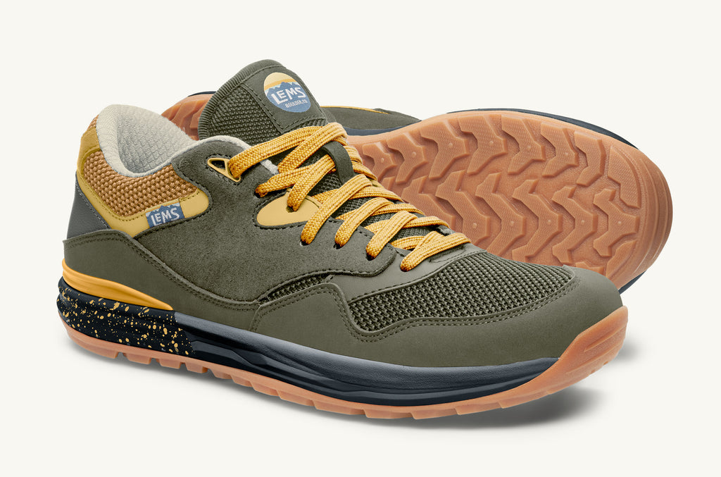 Lems Sneakers Trailhead Herren Olivgrün Gelb | GBZ319SB