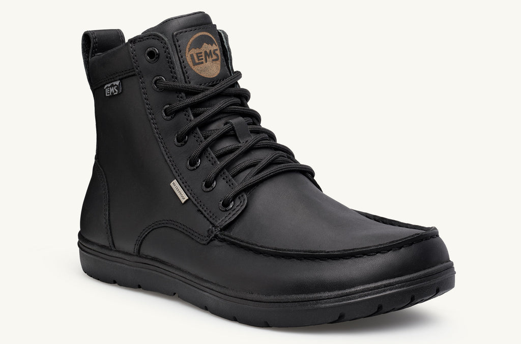 Lems Wasserdichte Stiefel Boulder Herren Schwarz | NRS424KV