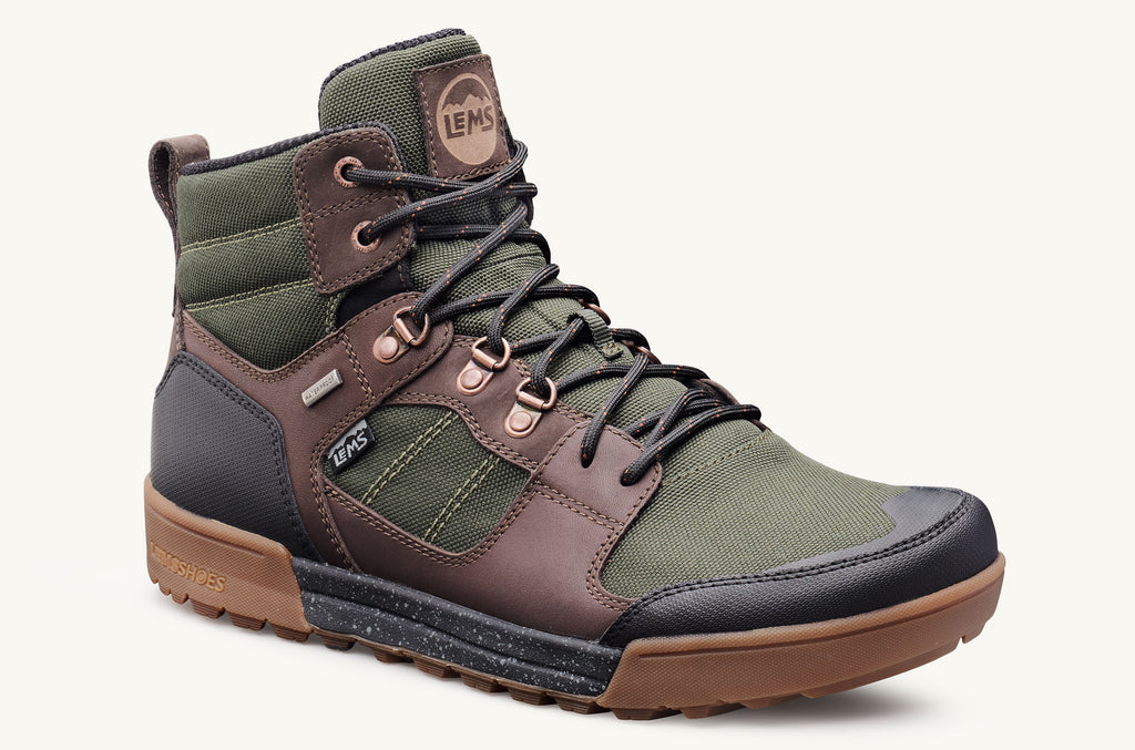 Lems Wasserdichte Stiefel Outlander Herren Olivgrün Braun | HOP2957QT