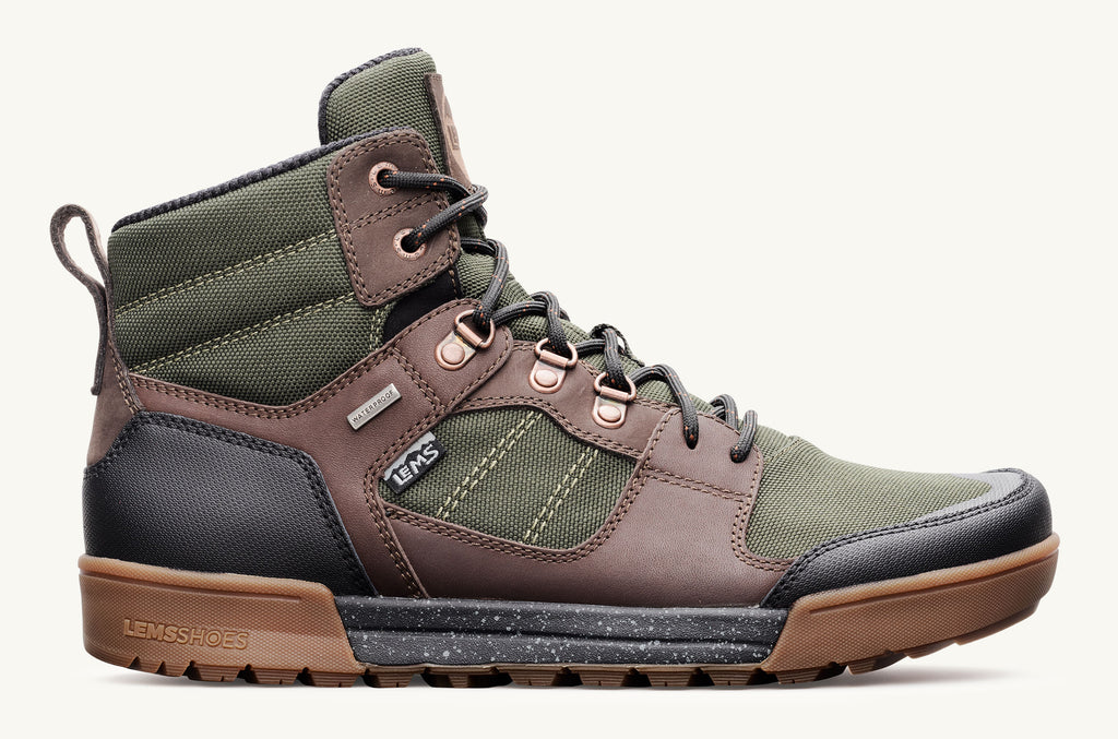 Lems Wasserdichte Stiefel Outlander Herren Olivgrün Braun | HOP2957QT