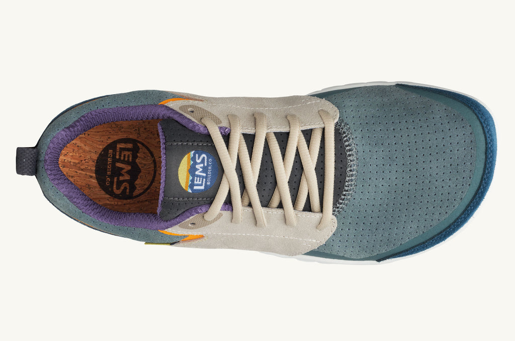 Lems Wildleder Sneakers Primal Zen Damen Blau Grau | VZO6090WW