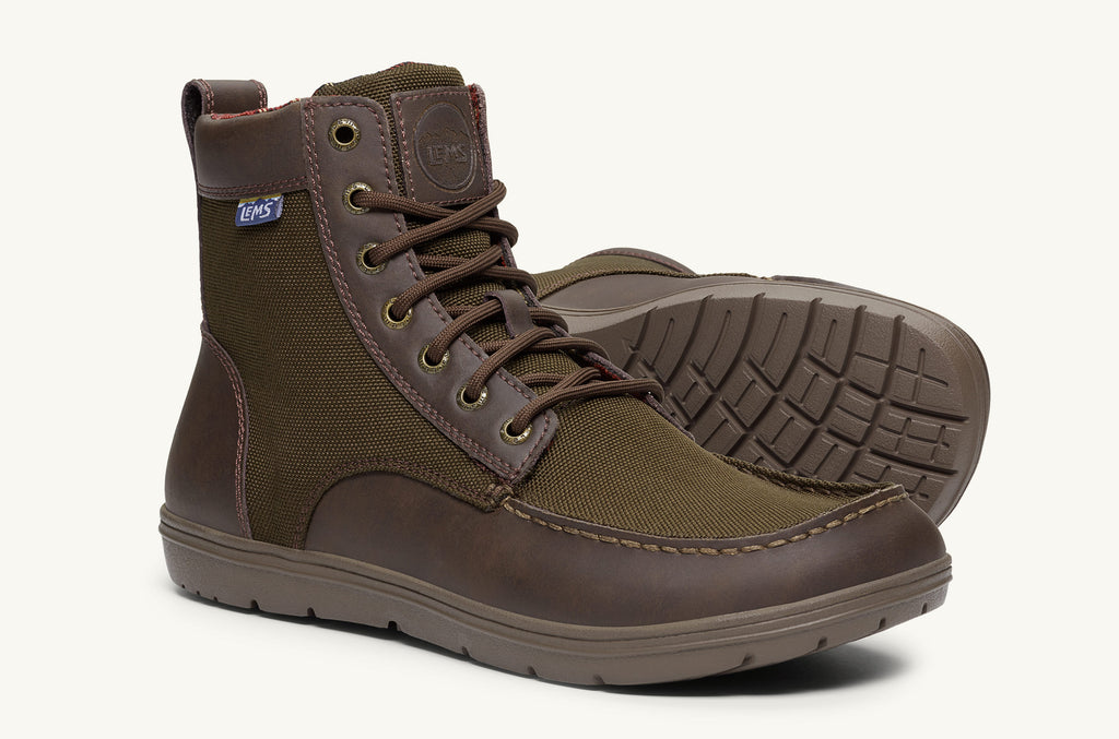 Lems Nylon Stiefel Boulder Herren Olivgrün | USC8224DP